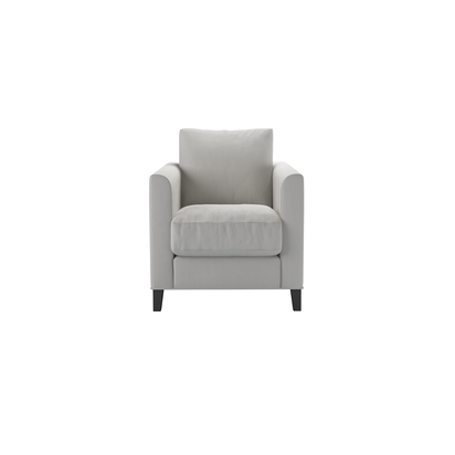 Izzy Armchair in Alabaster Brushed Linen Cotton