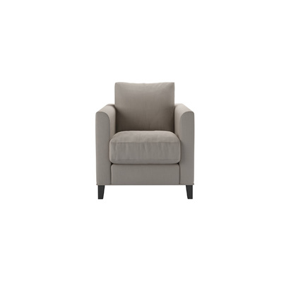 Izzy Armchair in Stone Brushed Linen Cotton