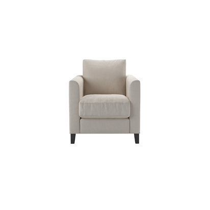 Izzy Armchair in Taupe Brushed Linen Cotton