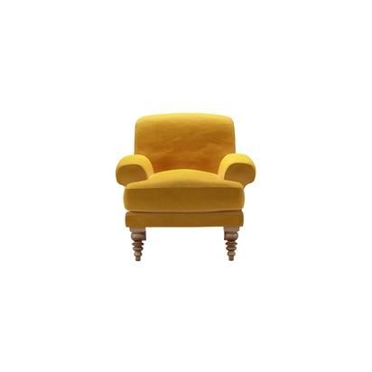 Saturday Armchair in Butterscotch Cotton Matt Velvet