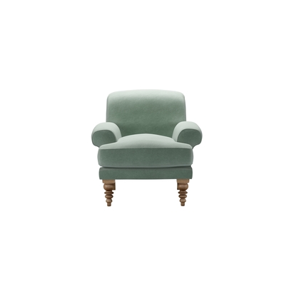 Saturday Armchair in Sage Smart Velvet