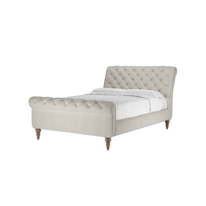 Knightsbridge Double Bed in Clay House Basket Weave