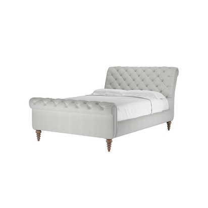 Knightsbridge Double Bed in Pumice House Basket Weave