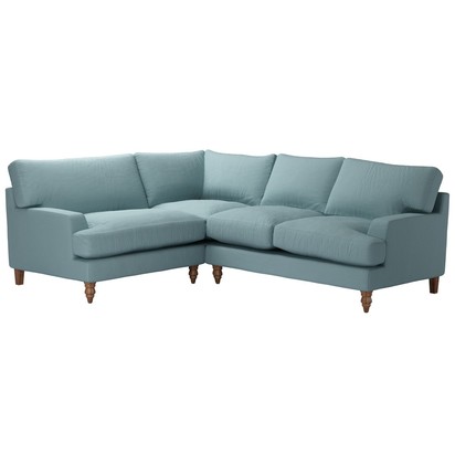 Isla LHF Loveseat w RHF 2 Seat in Lagoon Brushed Linen Cotton