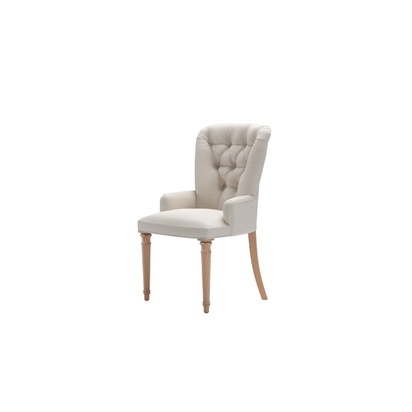 Sinclair Dining Chair in Taupe Brushed Linen Cotton