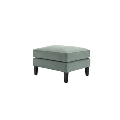 Iggy Medium Rectangular Footstool in Sage Smart Velvet