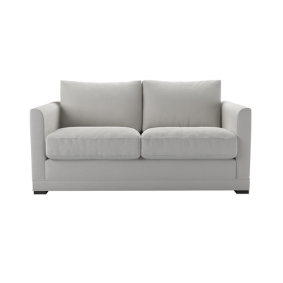 Aissa 2 Seat Sofa Bed in Alabaster Brushed Linen Cotton