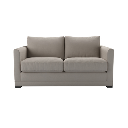 Aissa 2 Seat Sofa Bed in Stone Brushed Linen Cotton