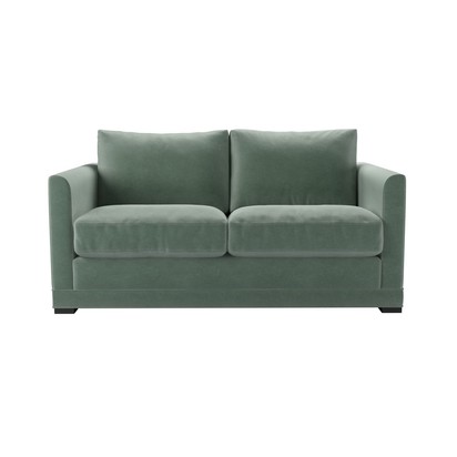 Aissa 2 Seat Sofa Bed in Sage Smart Velvet