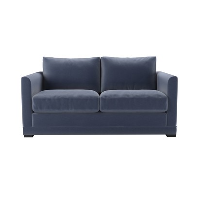Aissa 2 Seat Sofa Bed in Sapphire Smart Velvet