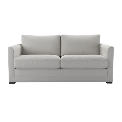 Aissa 2.5 Seat Sofa Bed in Alabaster Brushed Linen Cotton