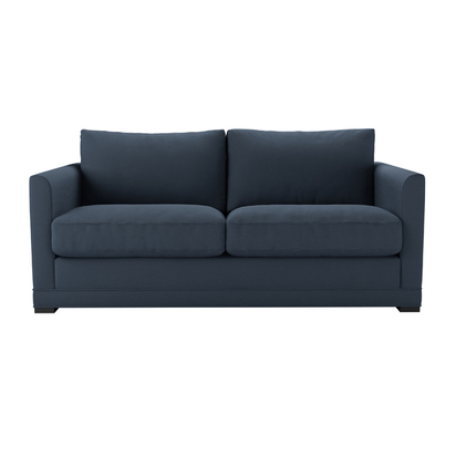 Aissa 2.5 Seat Sofa Bed in Midnight Blue Brushed Linen Cotton
