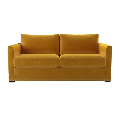Aissa 2.5 Seat Sofa Bed in Butterscotch Cotton Matt Velvet
