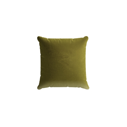 45x45cm Scatter Cushion in Olive Cotton Matt Velvet