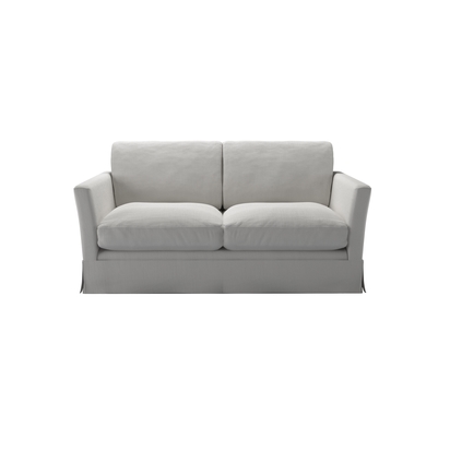 Otto 2 Seat Sofa Bed in Alabaster Brushed Linen Cotton