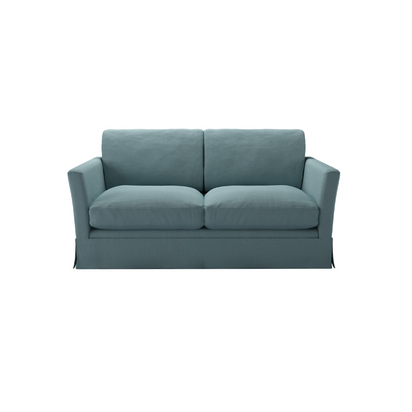 Otto 2 Seat Sofa Bed in Lagoon Brushed Linen Cotton