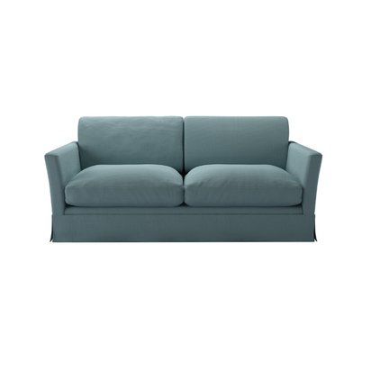 Otto 2.5 Seat Sofa Bed in Lagoon Brushed Linen Cotton