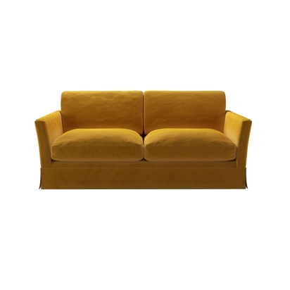 Otto 2.5 Seat Sofa Bed in Butterscotch Cotton Matt Velvet