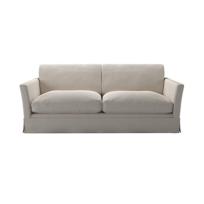 Otto 3 Seat Sofa Bed in Taupe Brushed Linen Cotton