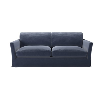 Otto 3 Seat Sofa Bed in Sapphire Smart Velvet