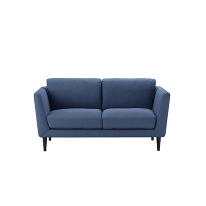 Holly 2 Seat Sofa in Oxford Blue Brushed Linen Cotton