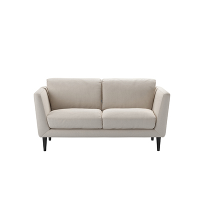 Holly 2 Seat Sofa in Taupe Brushed Linen Cotton