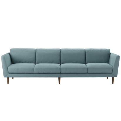 Holly 4 Seat Sofa in Lagoon Brushed Linen Cotton