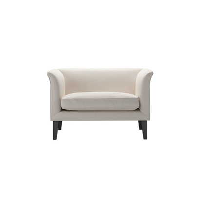 Fingal Loveseat in Taupe Brushed Linen Cotton
