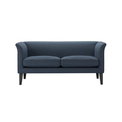 Fingal 2 Seat Sofa in Midnight Blue Brushed Linen Cotton
