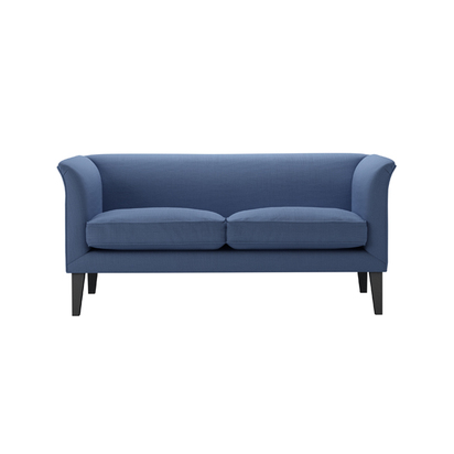 Fingal 2 Seat Sofa in Oxford Blue Brushed Linen Cotton