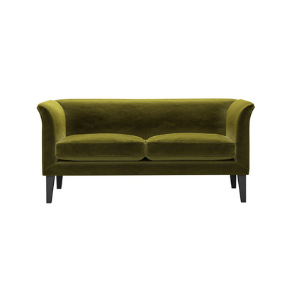 Fingal 2 Seat Sofa in Olive Cotton Matt Velvet