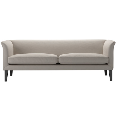 Fingal 3 Seat Sofa in Stone Brushed Linen Cotton