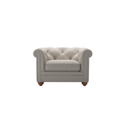 Patrick Loveseat in Stone Brushed Linen Cotton