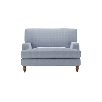 Isla Loveseat in Uniform House Herringbone Weave