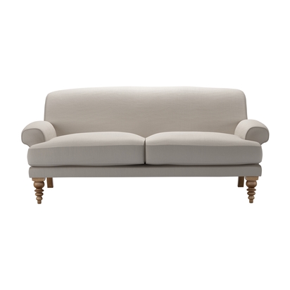 Saturday 2.5 Seat Sofa (breaks down) in Stone Brushed Linen Cotton
