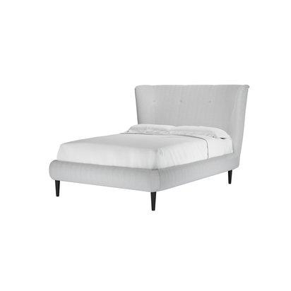 Audrey Double Bed in Pumice House Herringbone Weave