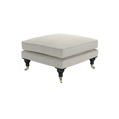 Bluebell Medium Square Footstool in Clay House Basket Weave