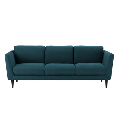 Holly 3 Seat Sofa in Evergreen Brushed Linen Cotton