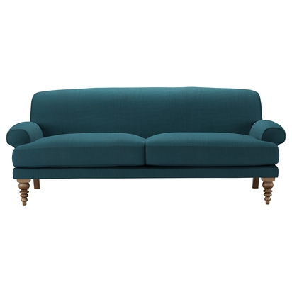 Saturday 3 Seat Sofa in Evergreen Brushed Linen Cotton