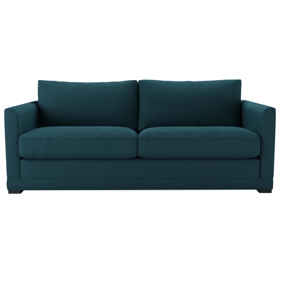 Aissa 3 Seat Sofa Bed in Evergreen Brushed Linen Cotton