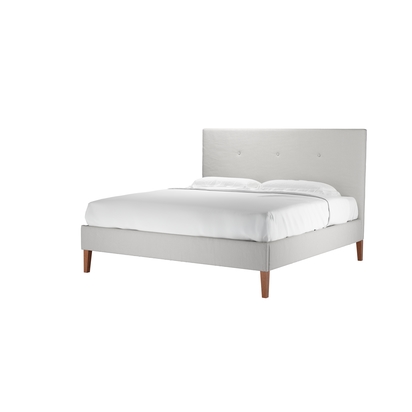 Avery 130cm Super King Bed in Alabaster Brushed Linen Cotton