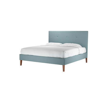 Avery 130cm Super King Bed in Lagoon Brushed Linen Cotton