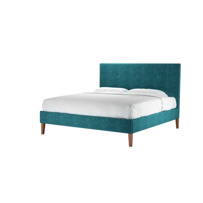 Avery 130cm Super King Bed in Neptune Smart Velvet