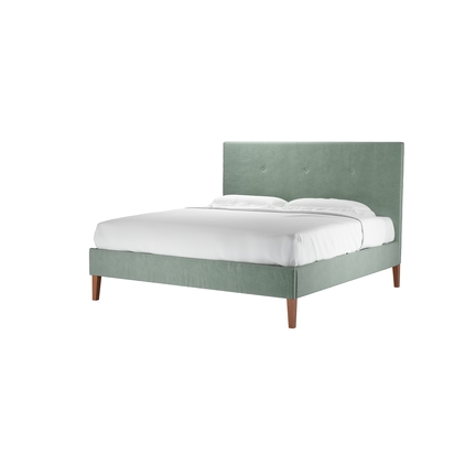 Avery 130cm Super King Bed in Sage Smart Velvet