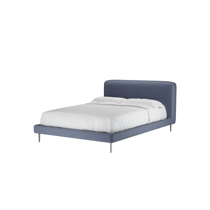 Lucy Double Bed in Sapphire Smart Velvet