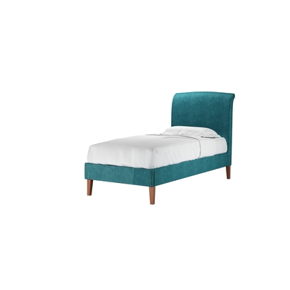 Thea Single Bed in Neptune Smart Velvet