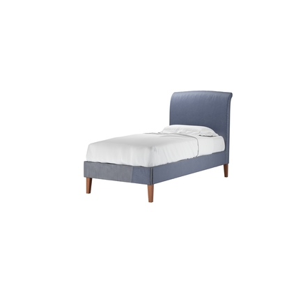 Thea Single Bed in Sapphire Smart Velvet