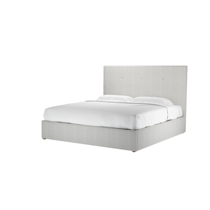 Avery 130cm Super King Ottoman Bed in Pumice House Basket Weave