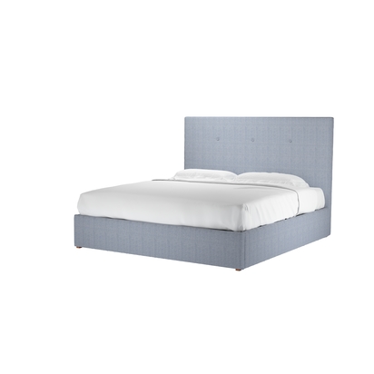 Avery 130cm Super King Ottoman Bed in Uniform House Herringbone Weave