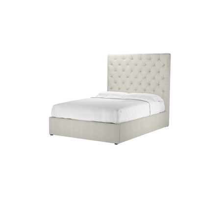 Rosalie 150cm Double Ottoman Bed in Clay House Basket Weave